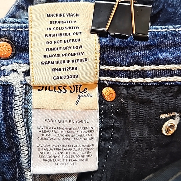 Miss Me Shorts. (Youth) Girl's Size: Waist 10x2.5 Inseam. - Picture 9 of 11